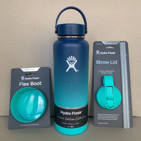 hydro flask straw lid light blue